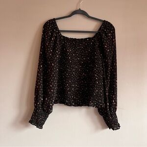 madewell smocked top